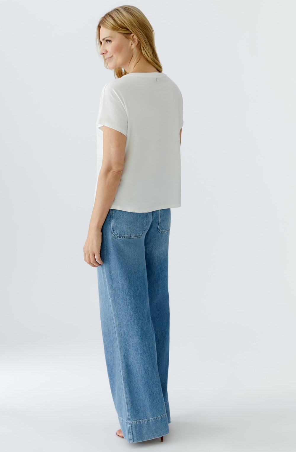 Cloud Dancer Sequin Square T Shirt