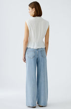 Cloud Dancer Sleeveless Seersucker Top