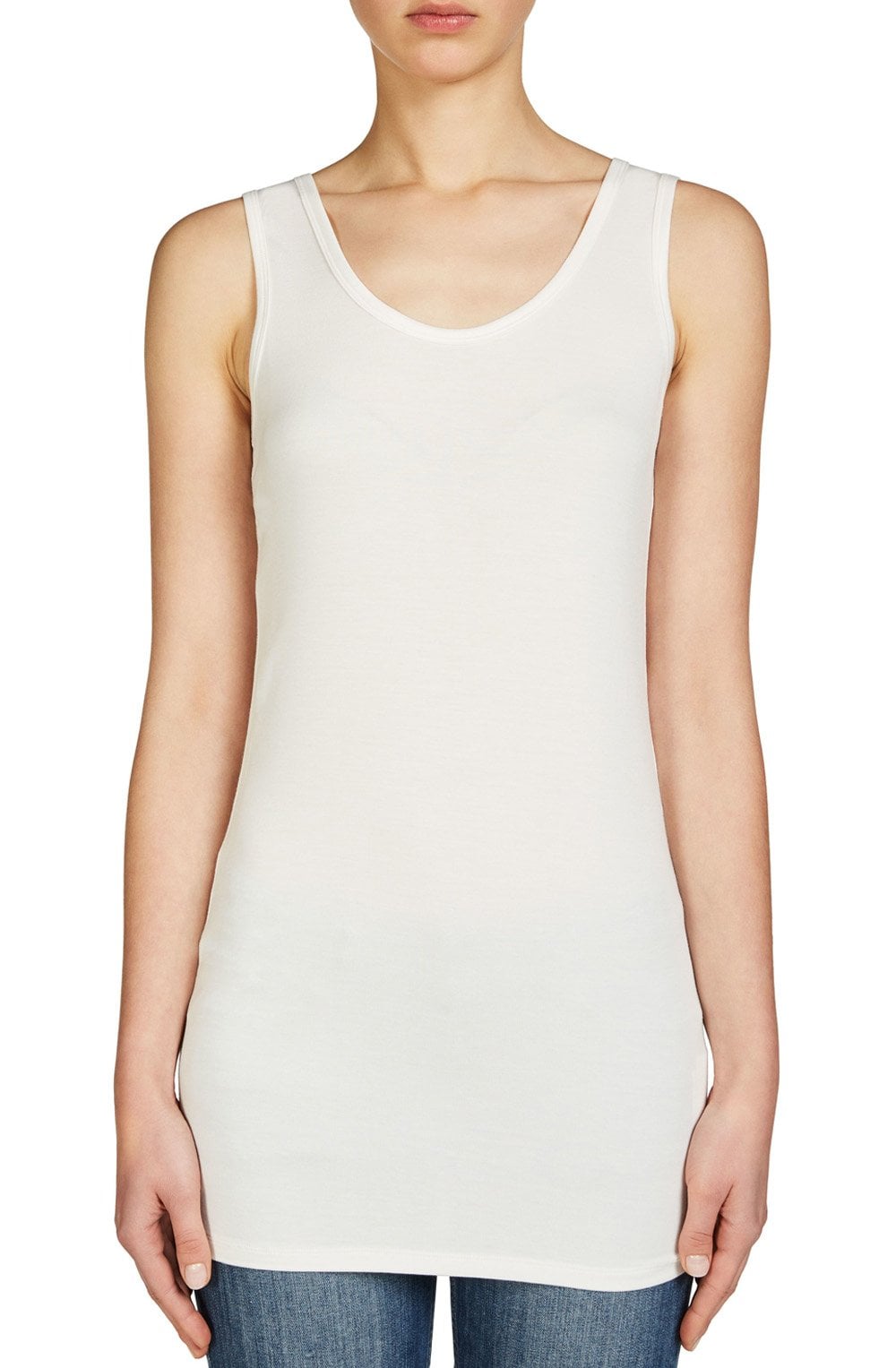 Cloud Print Jersey Vest Top
