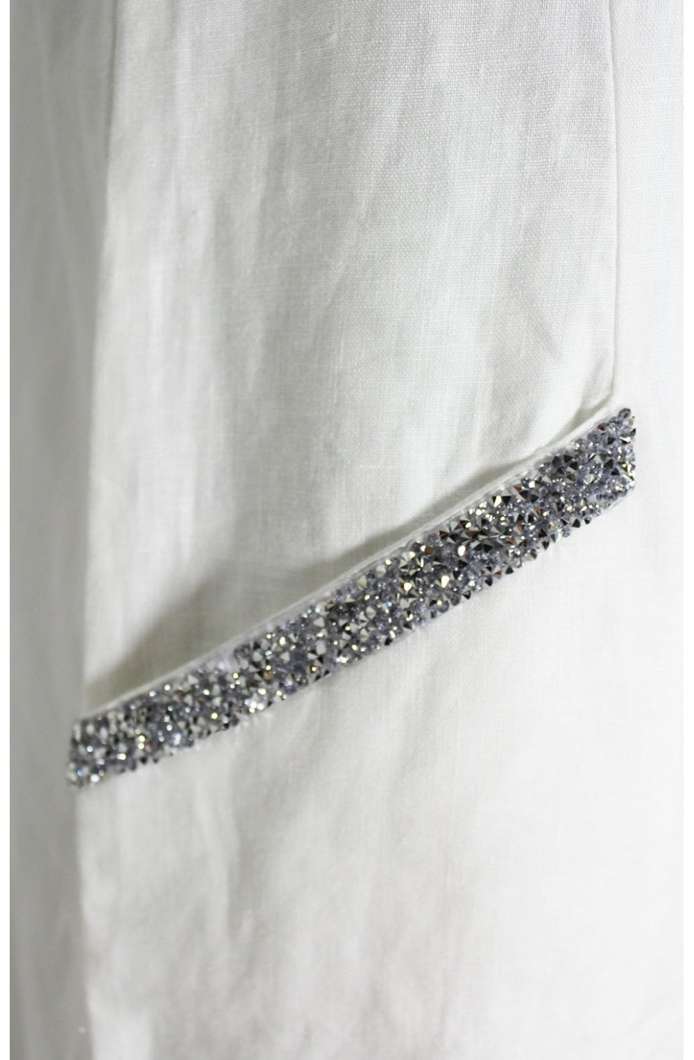 Cloud Print Linen Dress