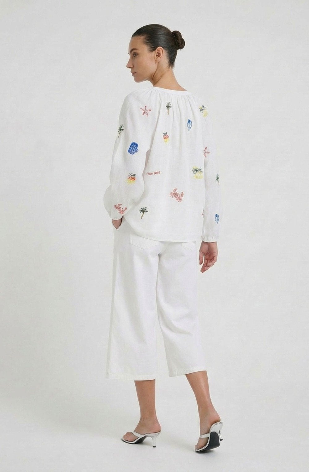 Coastal Design Bell Sleeve Blouse
