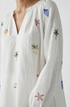 Coastal Design Bell Sleeve Blouse