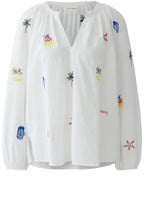 Coastal Design Bell Sleeve Blouse