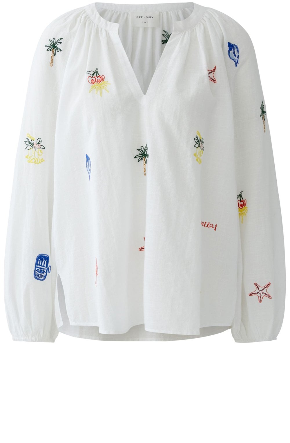 Coastal Design Bell Sleeve Blouse