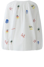 Coastal Design Bell Sleeve Blouse