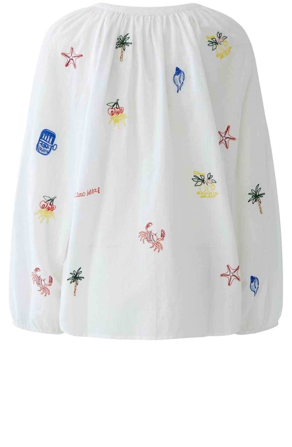 Coastal Design Bell Sleeve Blouse