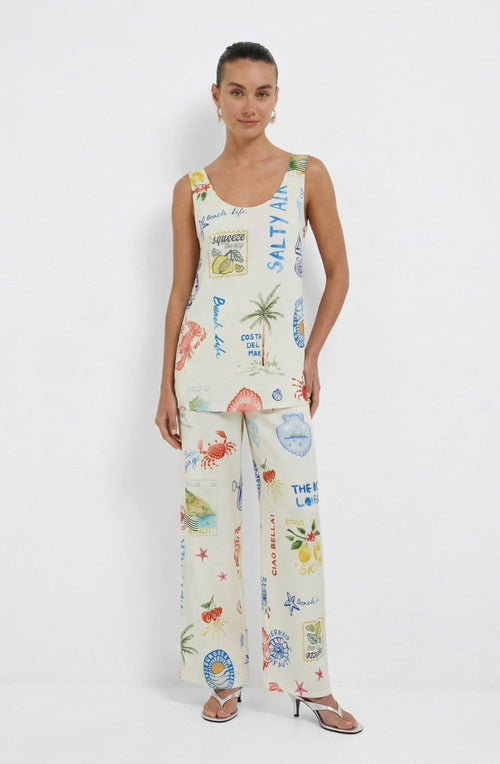 Coastal Print Top