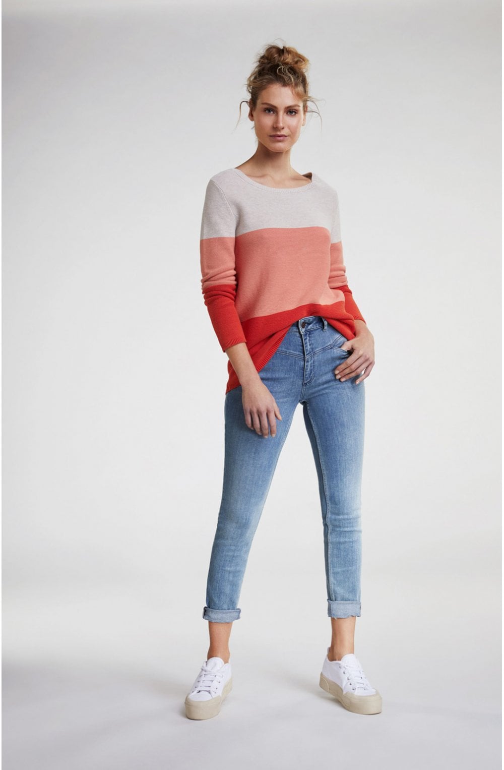 Colour Block Design Jumper