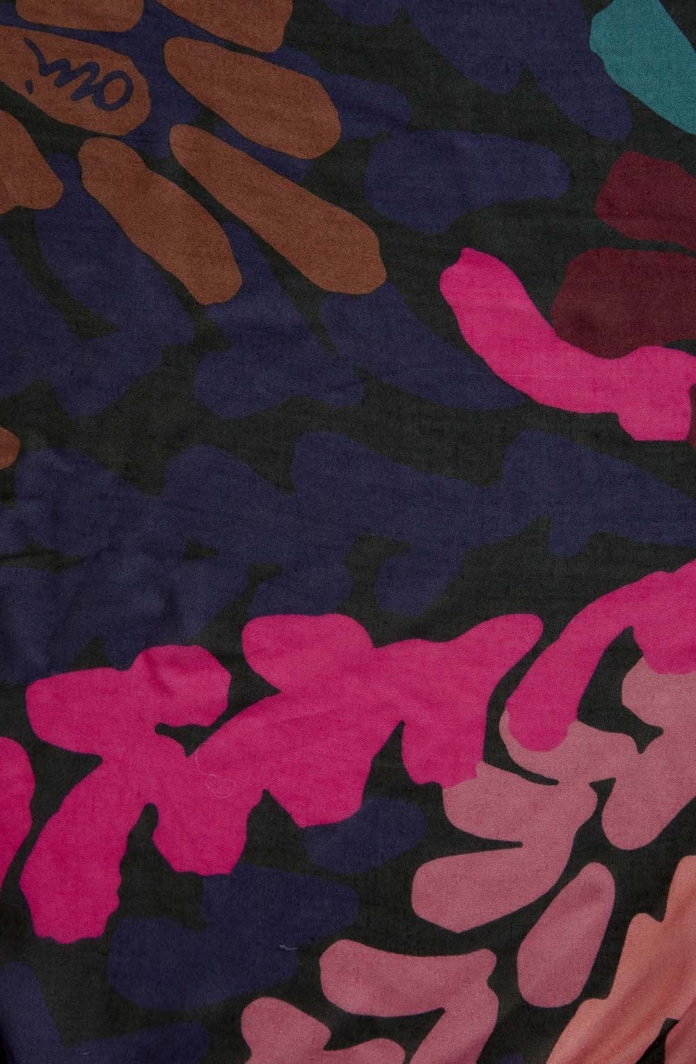 Colour Code Frayed Edge Scarf