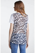 Contarsting Sheer Back T Shirt