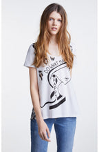 Contarsting Sheer Back T Shirt
