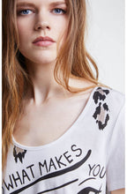 Contarsting Sheer Back T Shirt