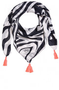 Contrasting Animal Print Scarf