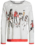 Contrasting Bold Design Sweater