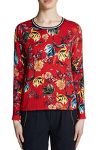 Contrasting Bold Floral Sweater