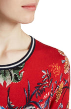 Contrasting Bold Floral Sweater