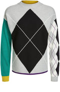 Contrasting Diamond Design Sweater