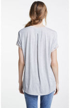Contrasting Silky Pink Front Top