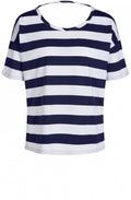 Contrasting Striped Jersey Top