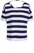 Contrasting Striped Jersey Top