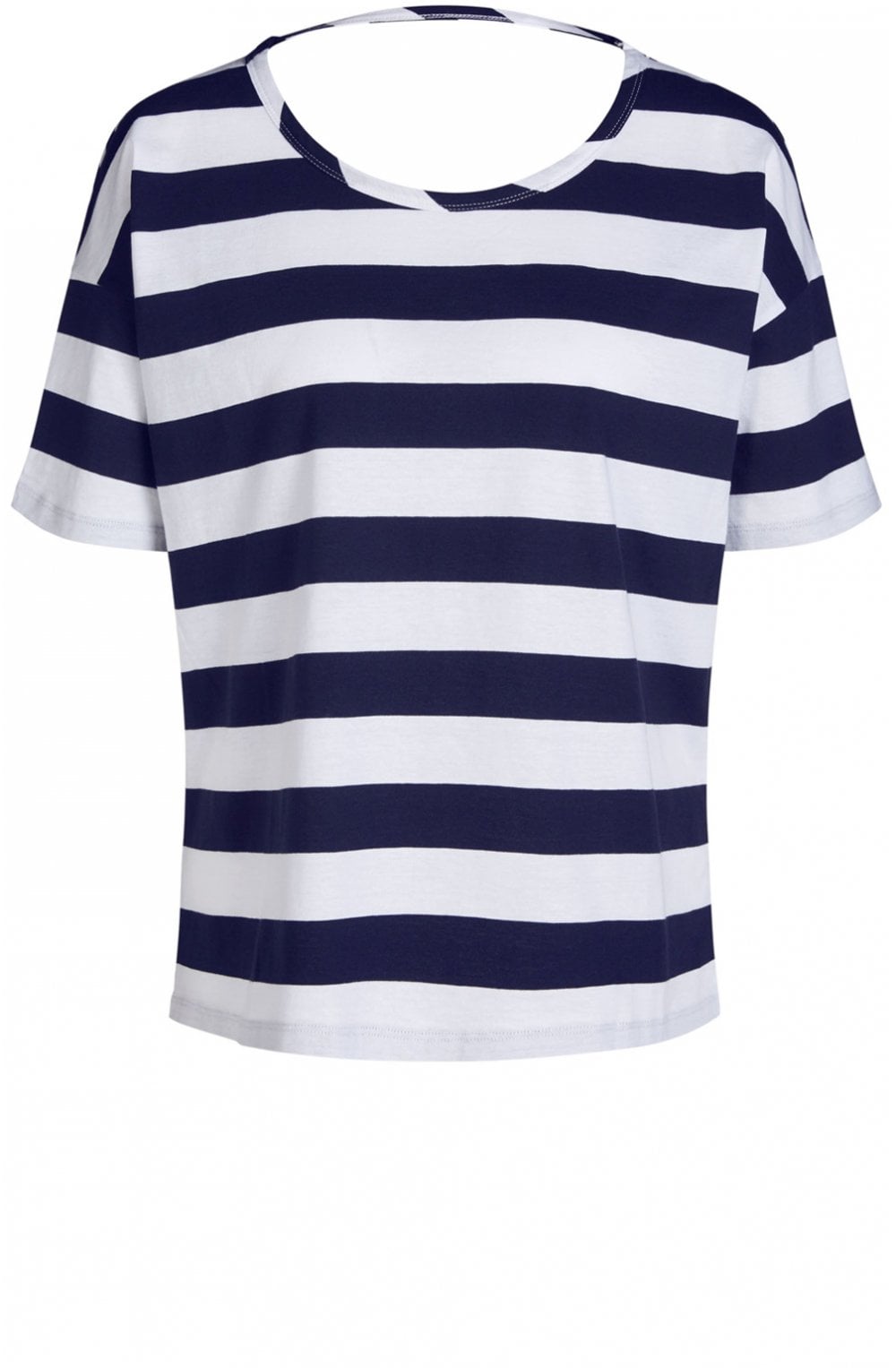 Contrasting Striped Jersey Top