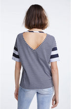 Contrasting Striped Jersey Top