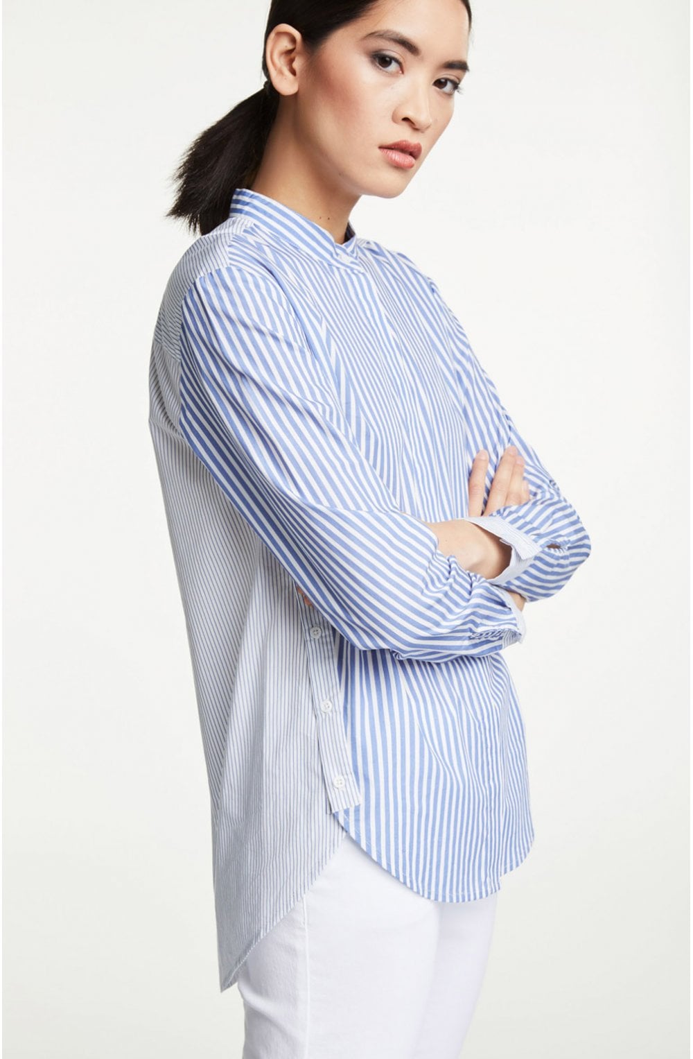 Contrasting Striped Shirt