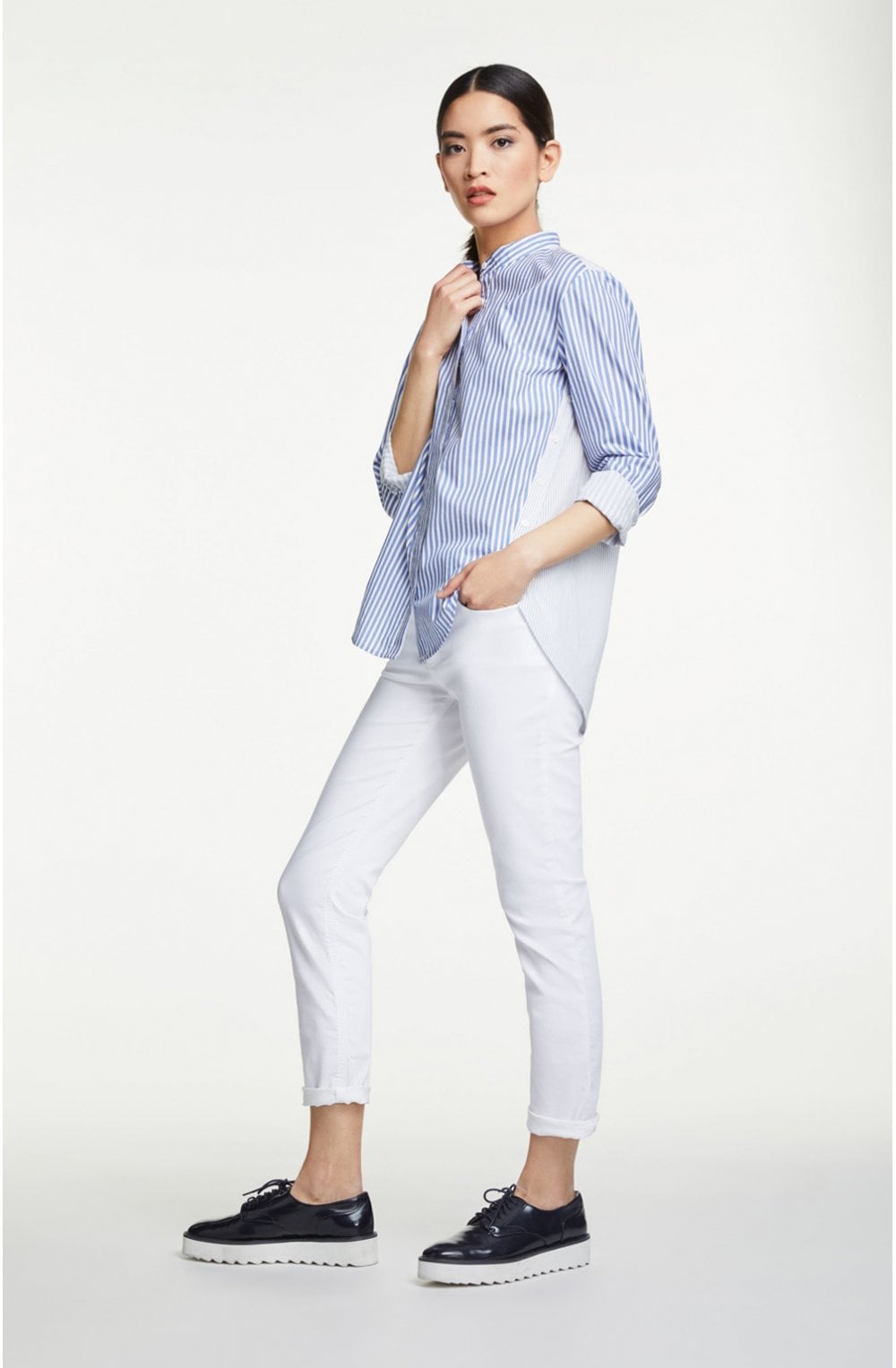 Contrasting Striped Shirt