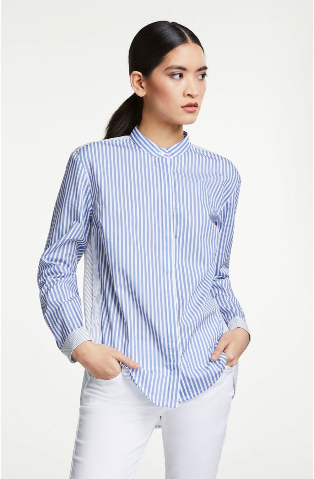 Contrasting Striped Shirt