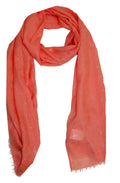 Coral star print scarf