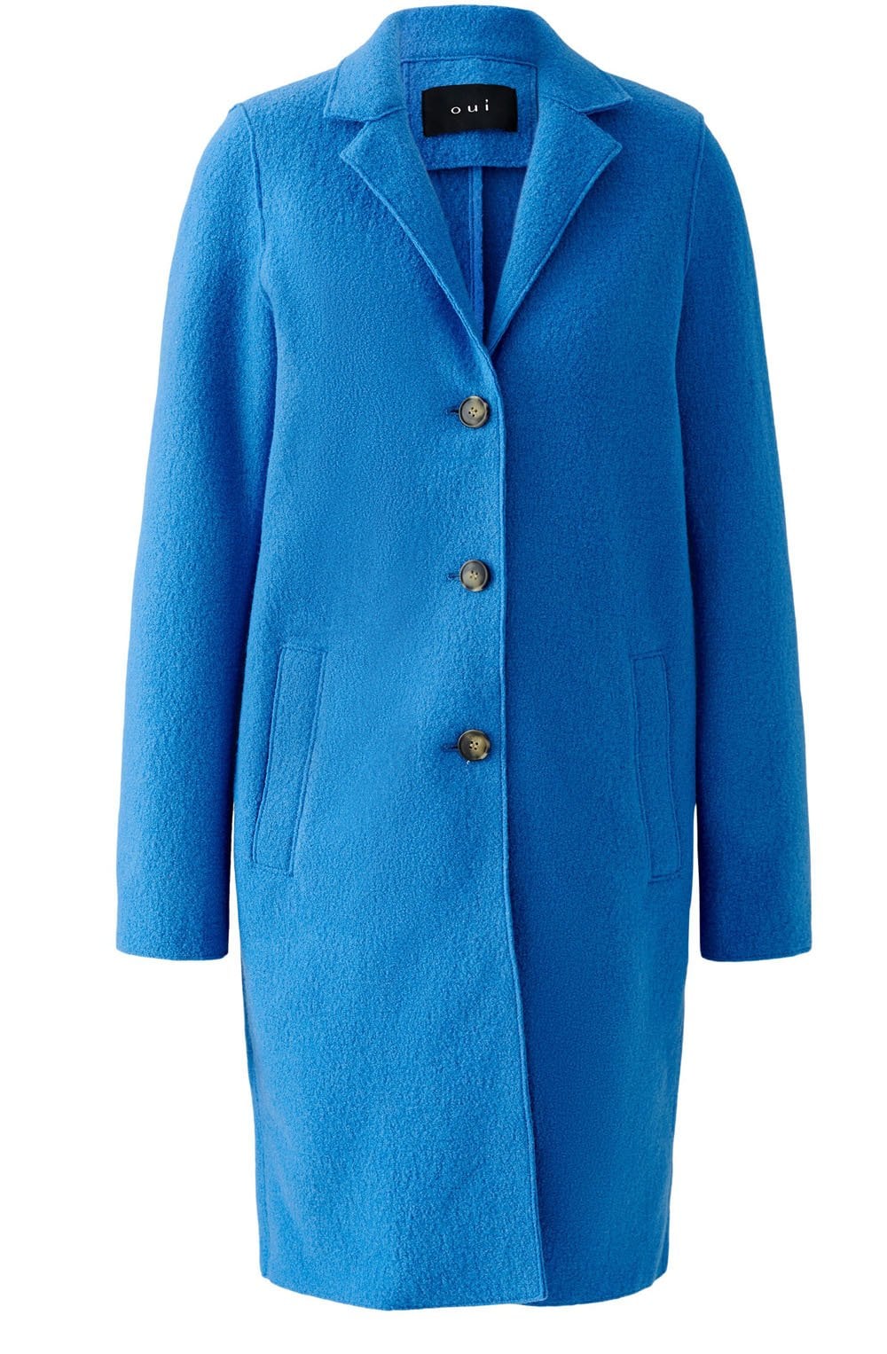 Cornflower Blue Boiled Wool Coat