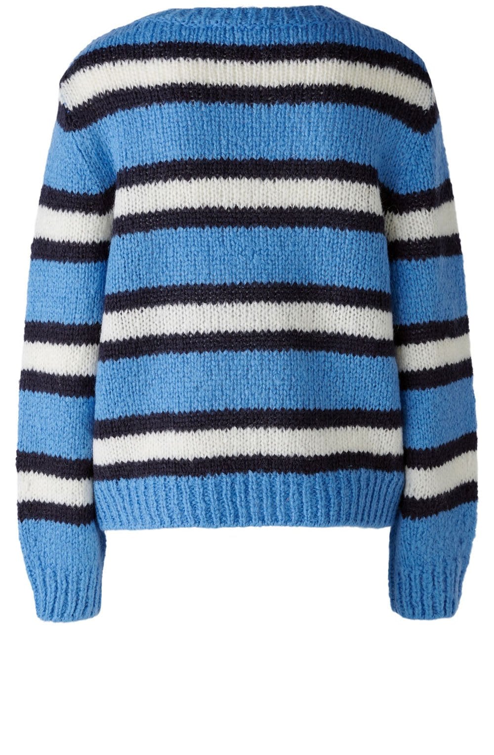 Cornflower Blue Striped Oversized Jumper