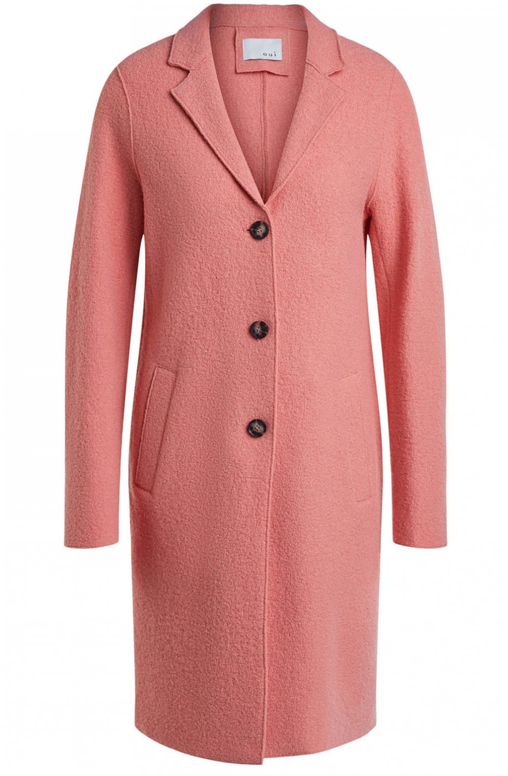 Crabapple Boiled Wool Coat