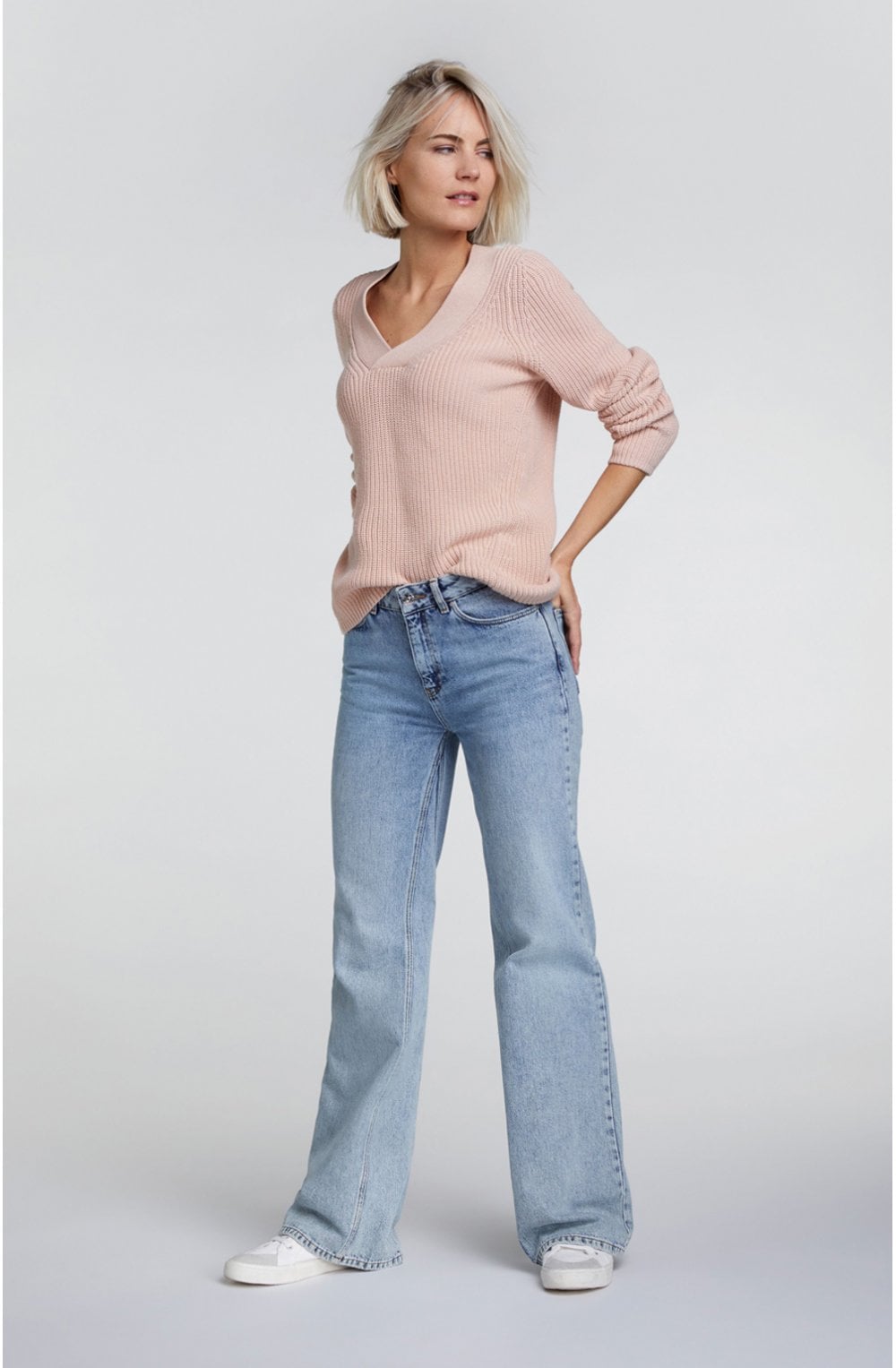 Crabapple Ribbed Knit Jumper