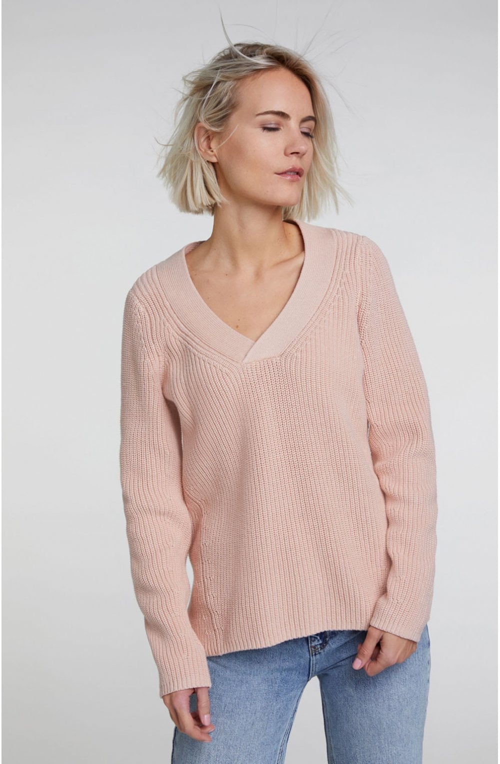 Crabapple Ribbed Knit Jumper