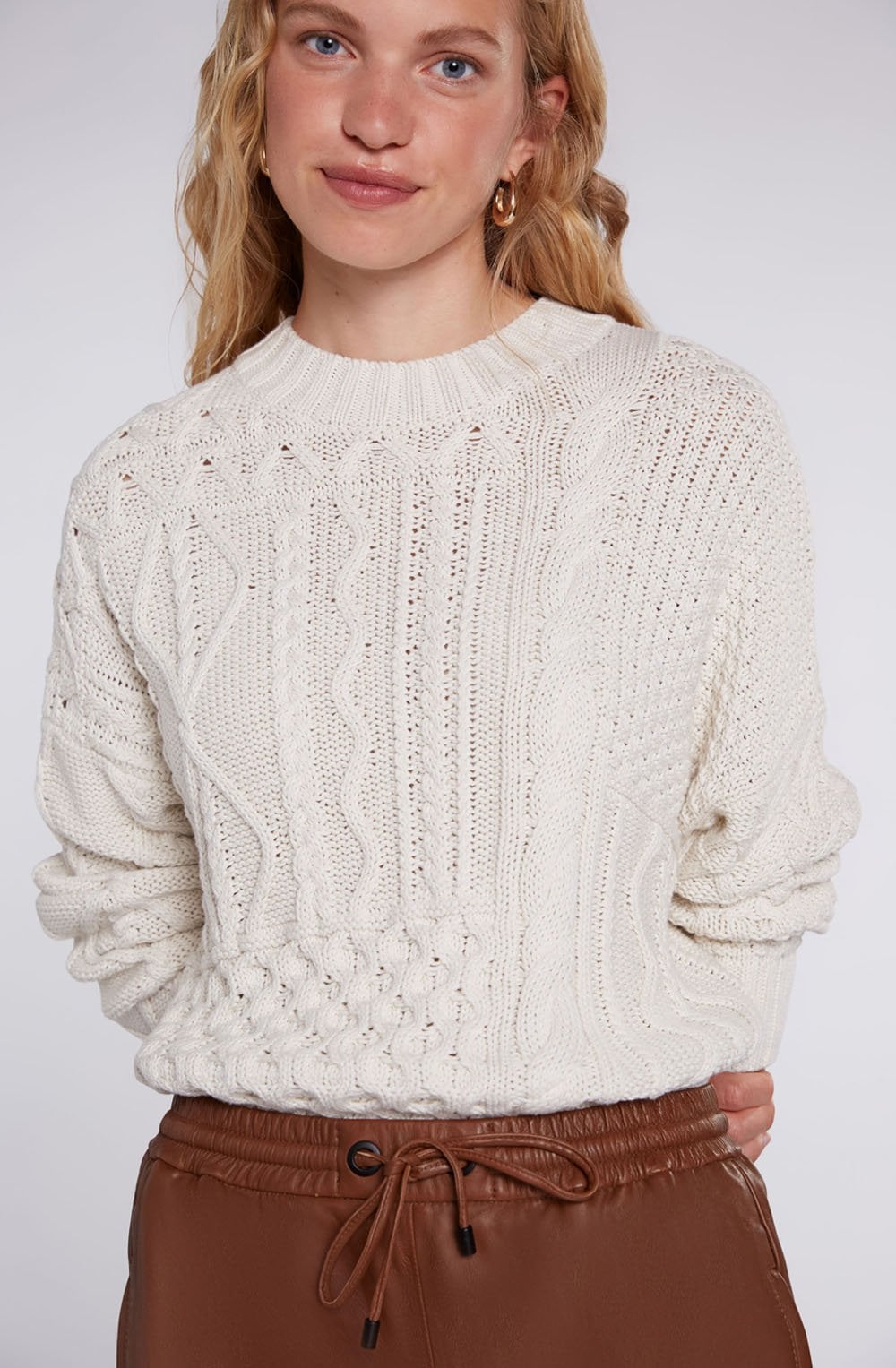Cream Cable Knit Jumper