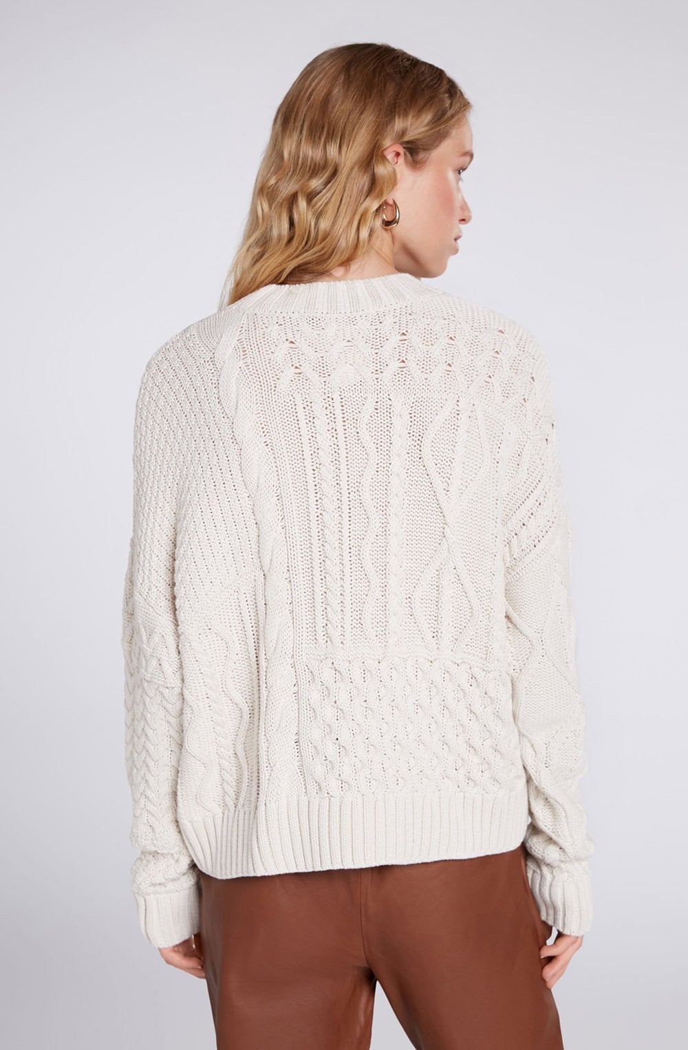 Cream Cable Knit Jumper