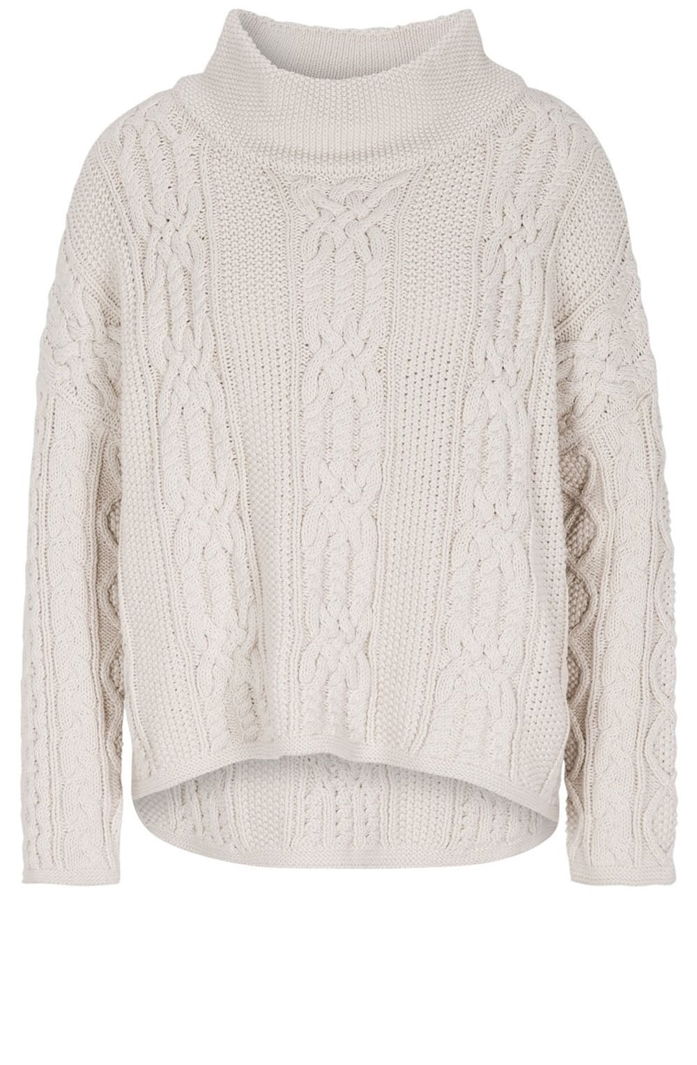 Cream Cable Knit Sweater