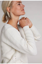 Cream Ribbed Knit Jumper