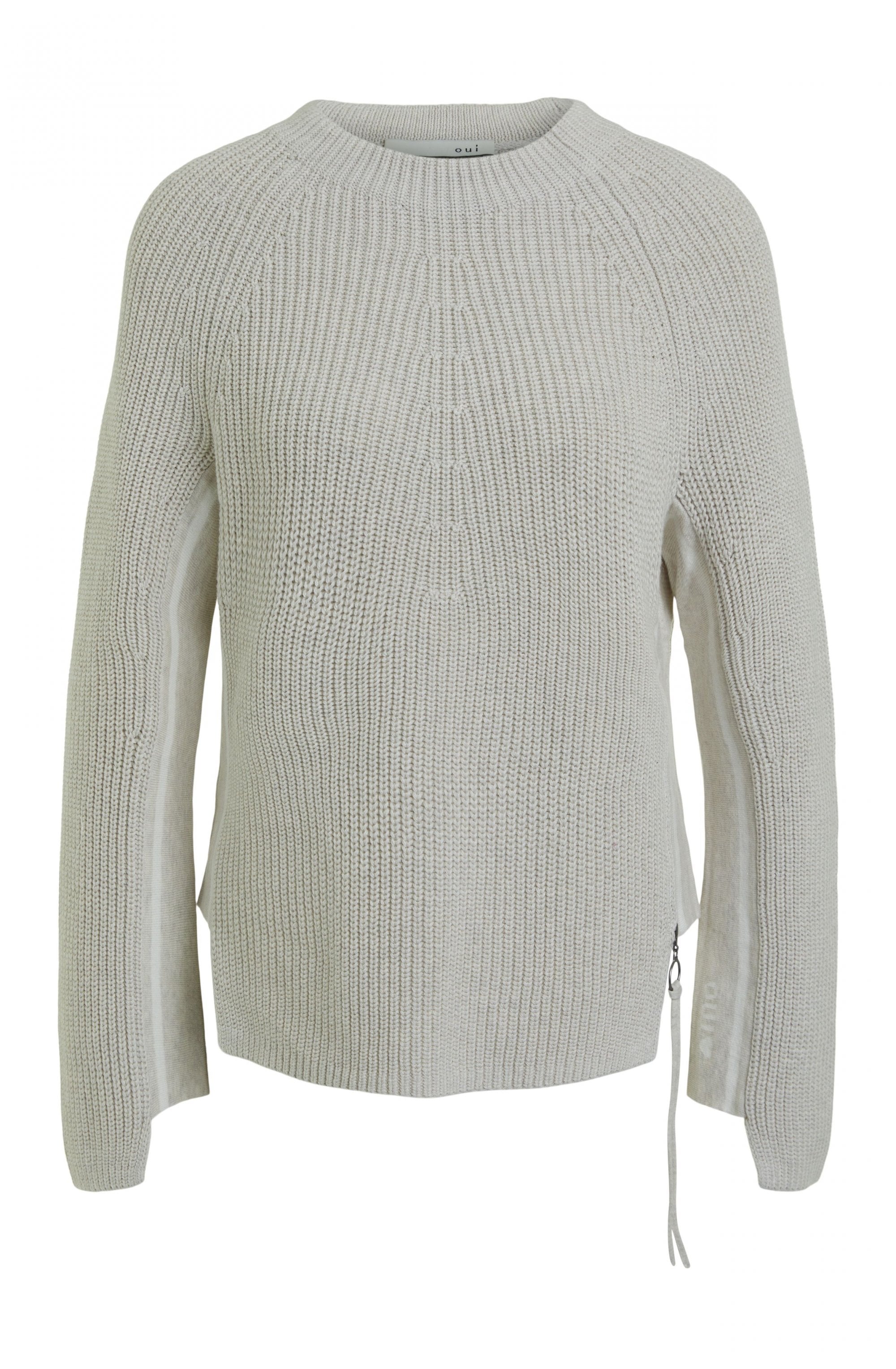Cream Ribbed Knit Jumper