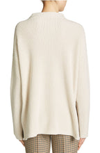 Cream Ribbed Knit Sweater