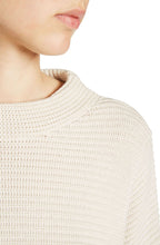 Cream Ribbed Knit Sweater