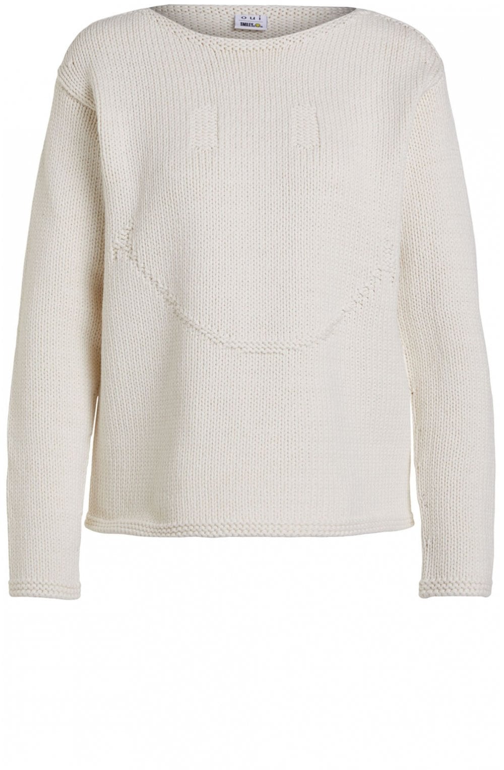 Cream Smiley Face Jumper