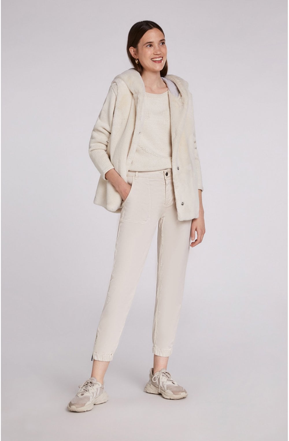 Cream Smiley Face Jumper