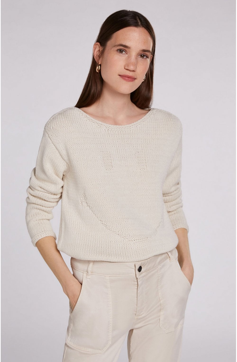 Cream Smiley Face Jumper