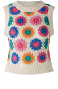 Crocheted Floral Slip Over