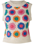 Crocheted Floral Slip Over