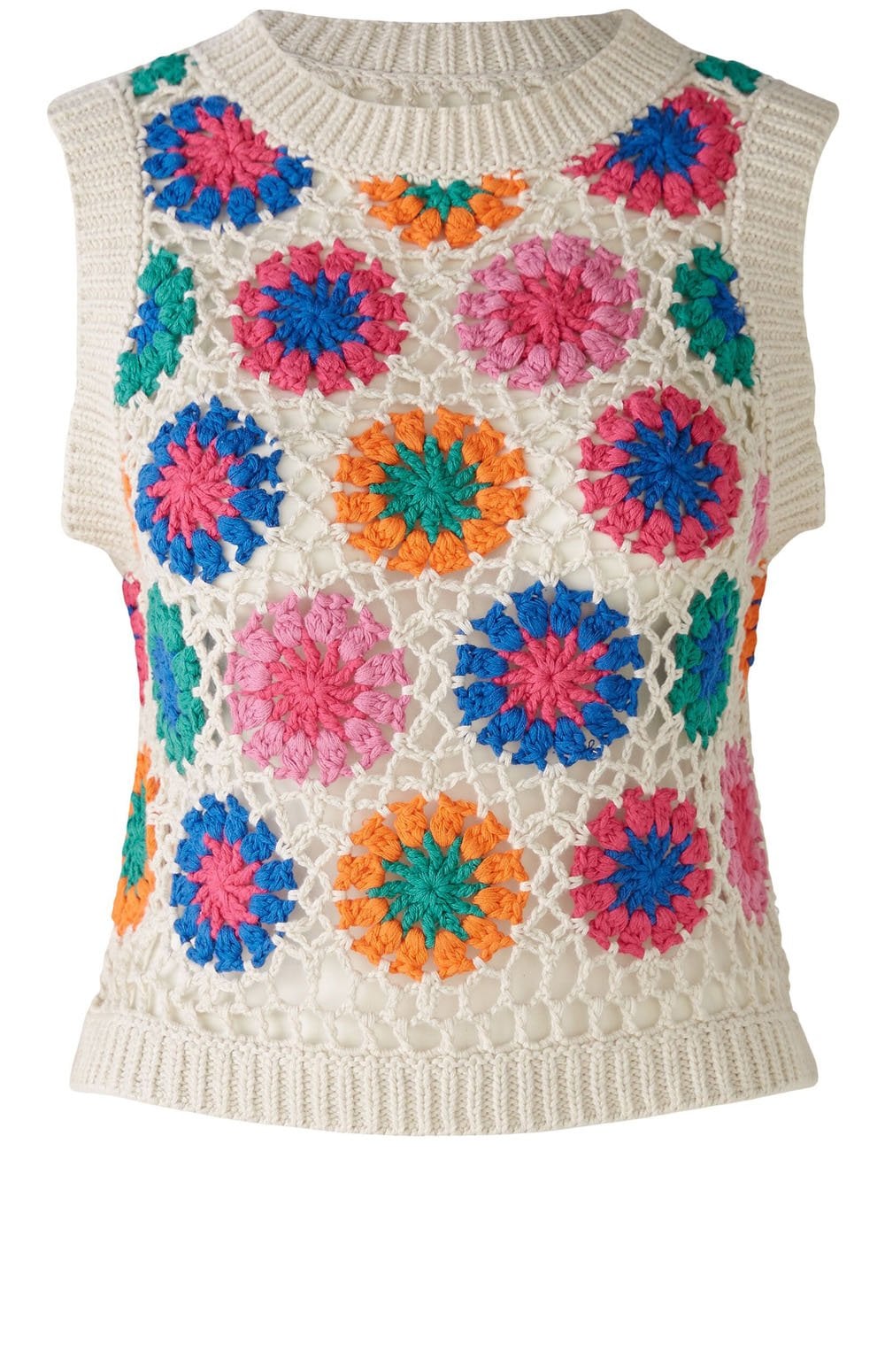 Crocheted Floral Slip Over