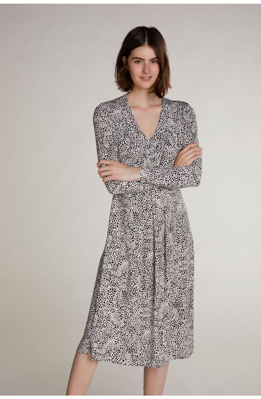 Dalmatian Print Jersey Dress