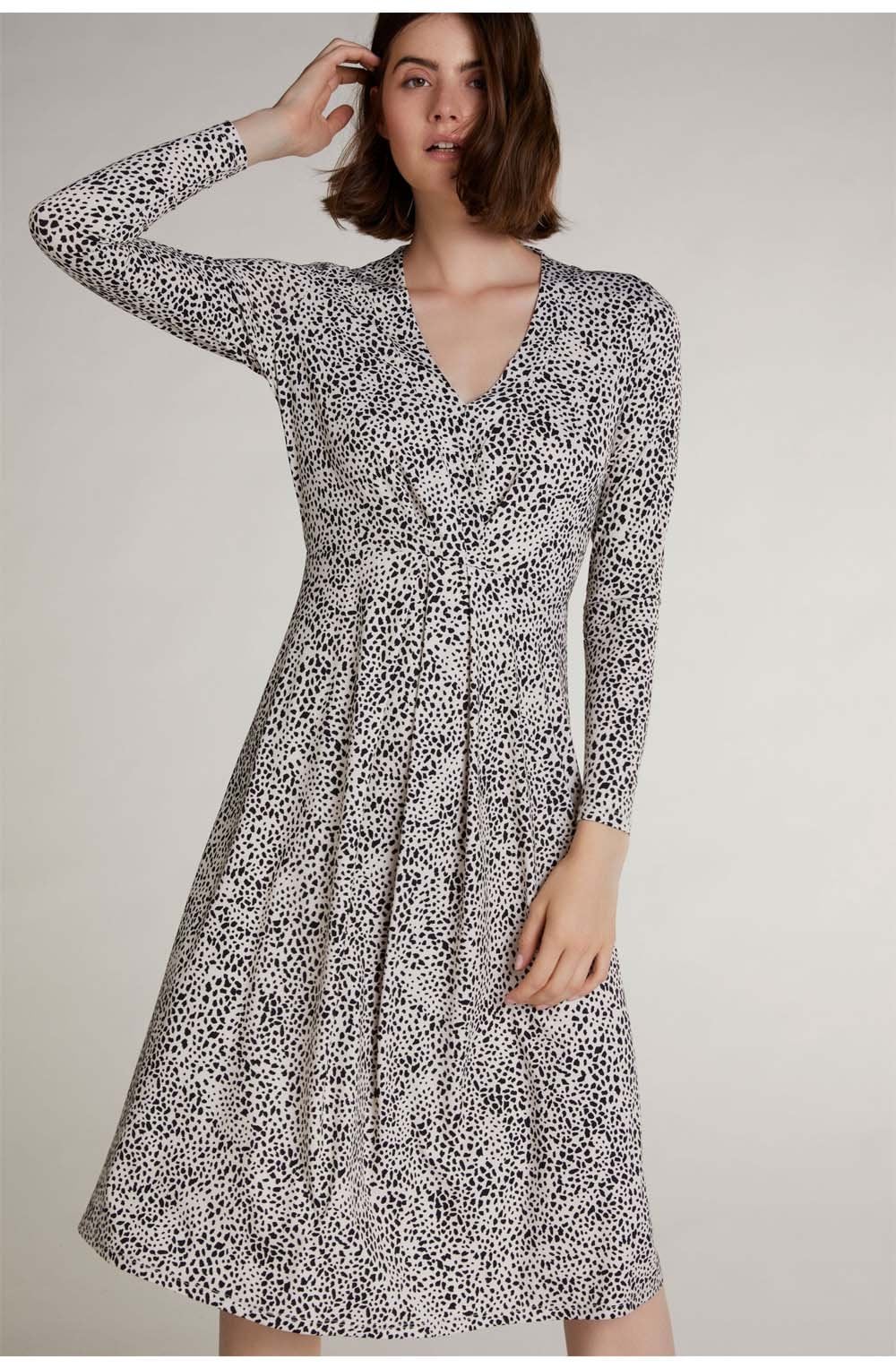 Dalmatian Print Jersey Dress